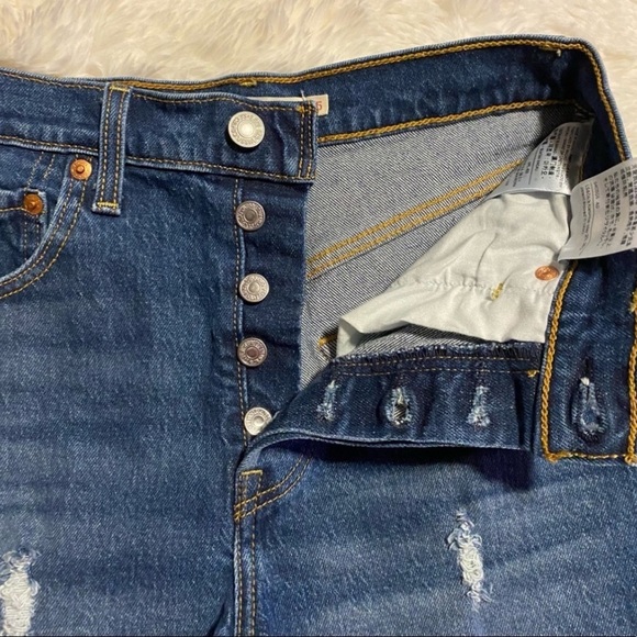 ❗️SOLD❗️NWT Levi’s Ribcage Shorts - Charleston Chill - Picture 7 of 9